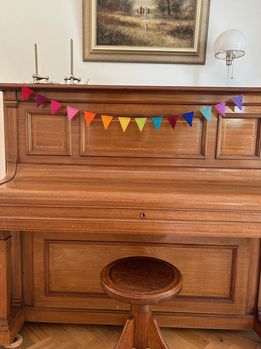 Bunte Wimpelkette aus Filz I Dekoration I Kindergeburtstag I Partydekoration I handgemacht I Kinderzimmer I Babyparty