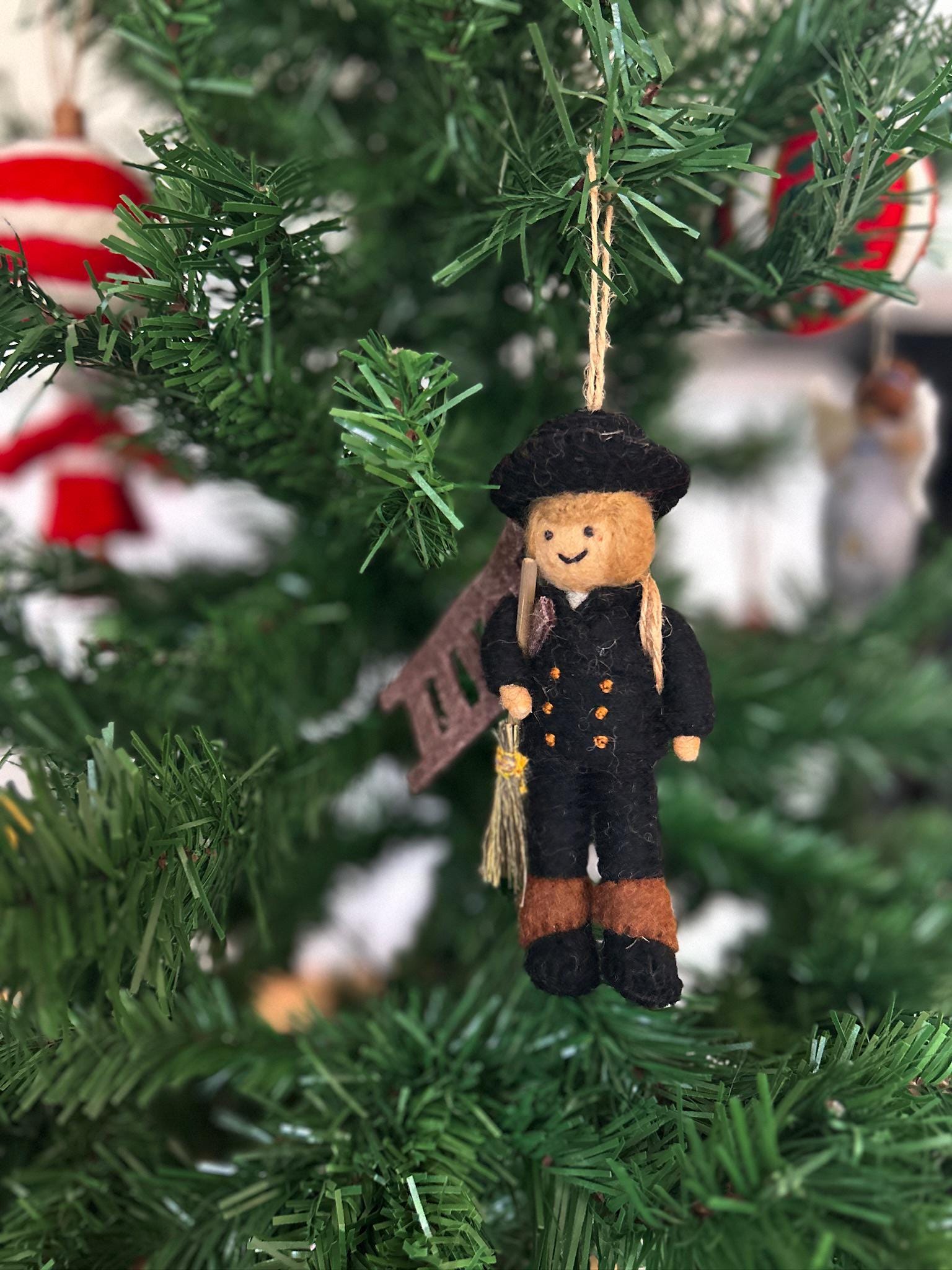 Weihnachtsanhänger Schornsteinfeger I Christbaumschmuck Weihnachtsdeko I Winter Weihnachtsbaum I Silvesterdeko I Glücksbringer