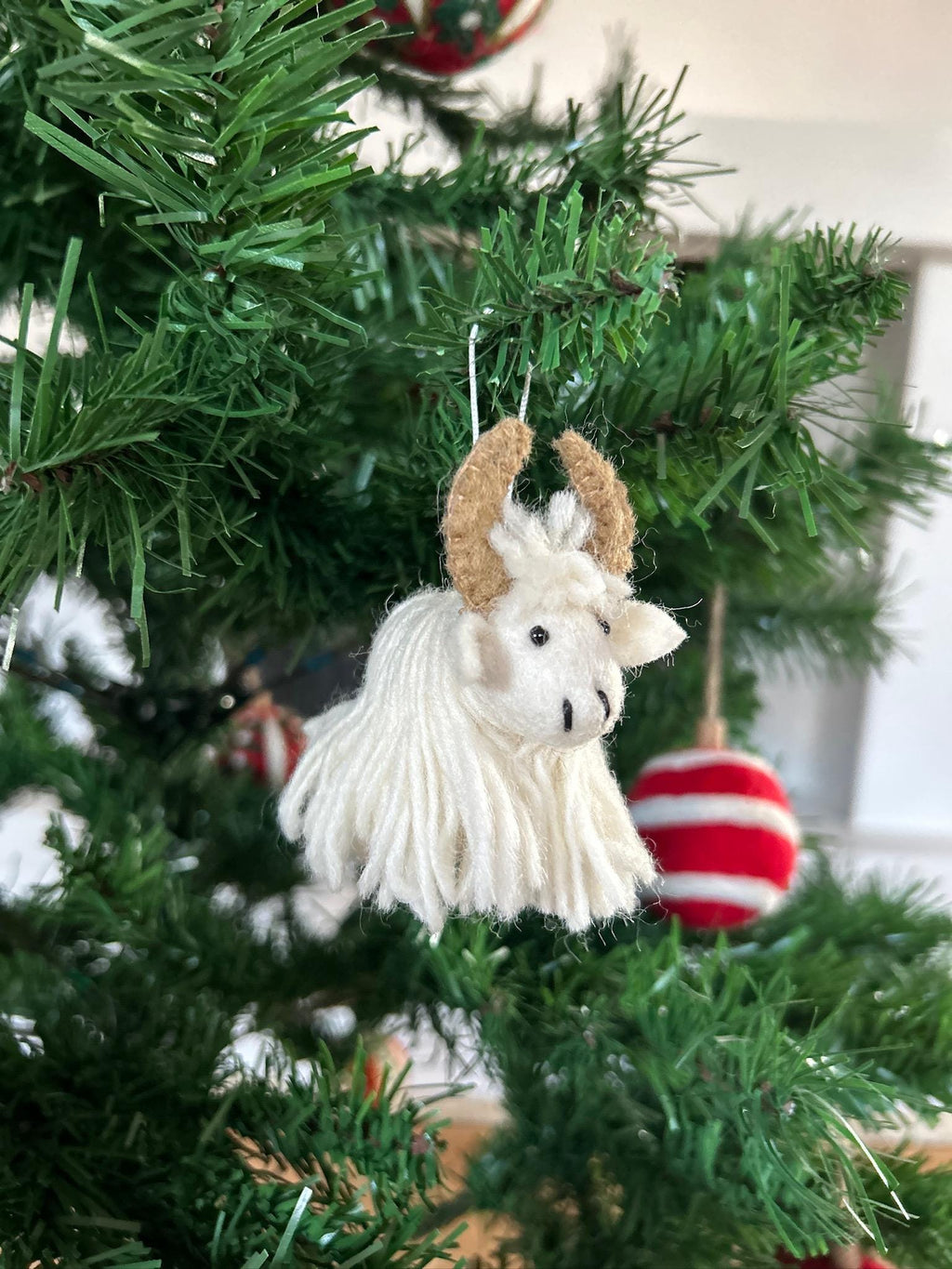Filzanhänger Yak I Osterdeko I Christbaumschmuck I Weihnachtsdeko I Winter Weihnachtsbaum I Weihnachtsyak