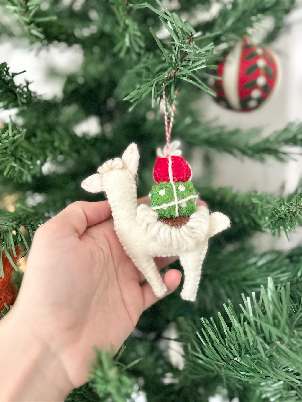 Anhänger Lama I Weihnachtslama I Weihnachtsanhänger I Christbaumschmuck I Weihnachtsdeko I Winter Weihnachtsbaum I Weihnachtslama I Alpaka