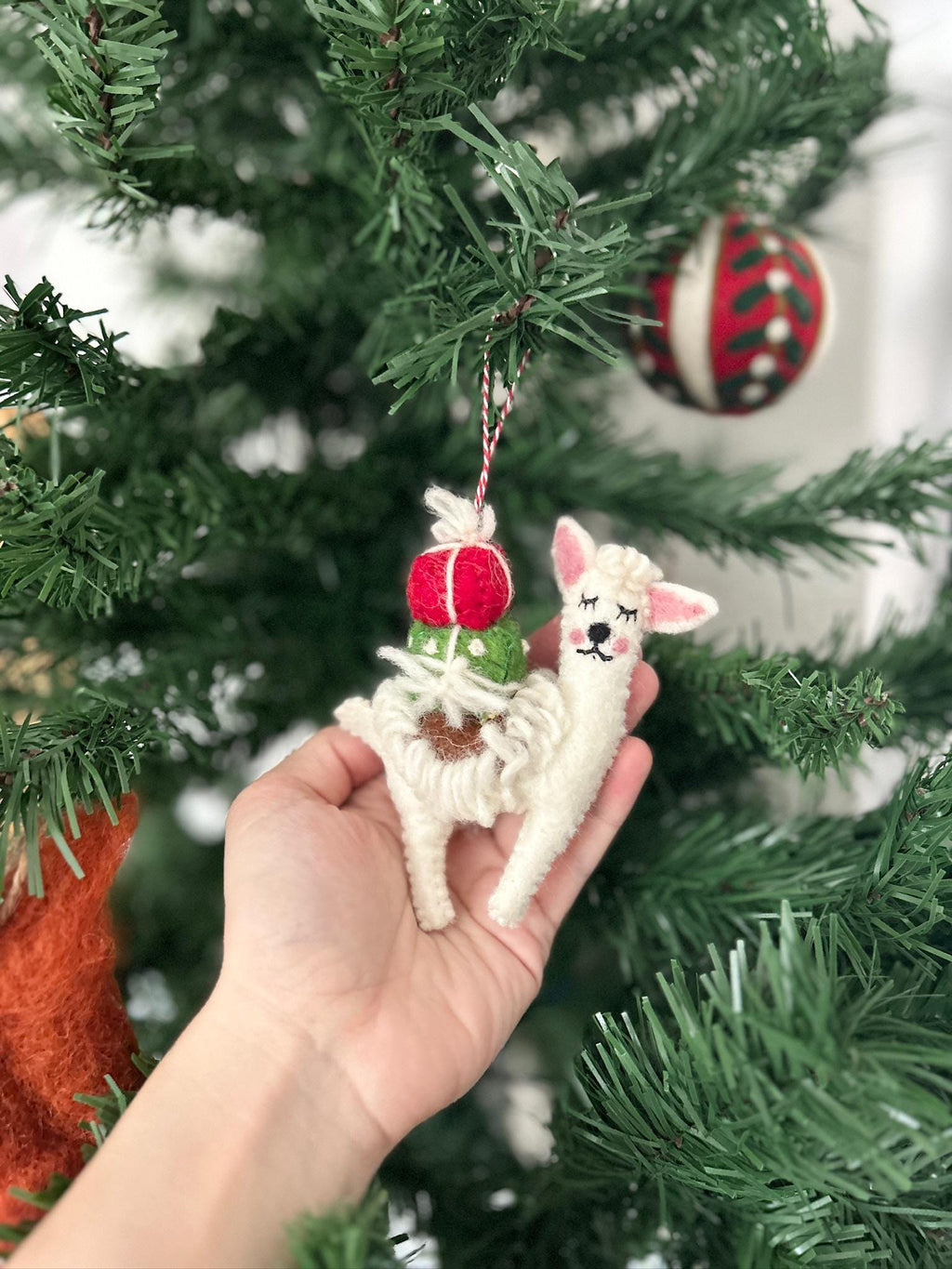 Anhänger Lama I Weihnachtslama I Weihnachtsanhänger I Christbaumschmuck I Weihnachtsdeko I Winter Weihnachtsbaum I Weihnachtslama I Alpaka