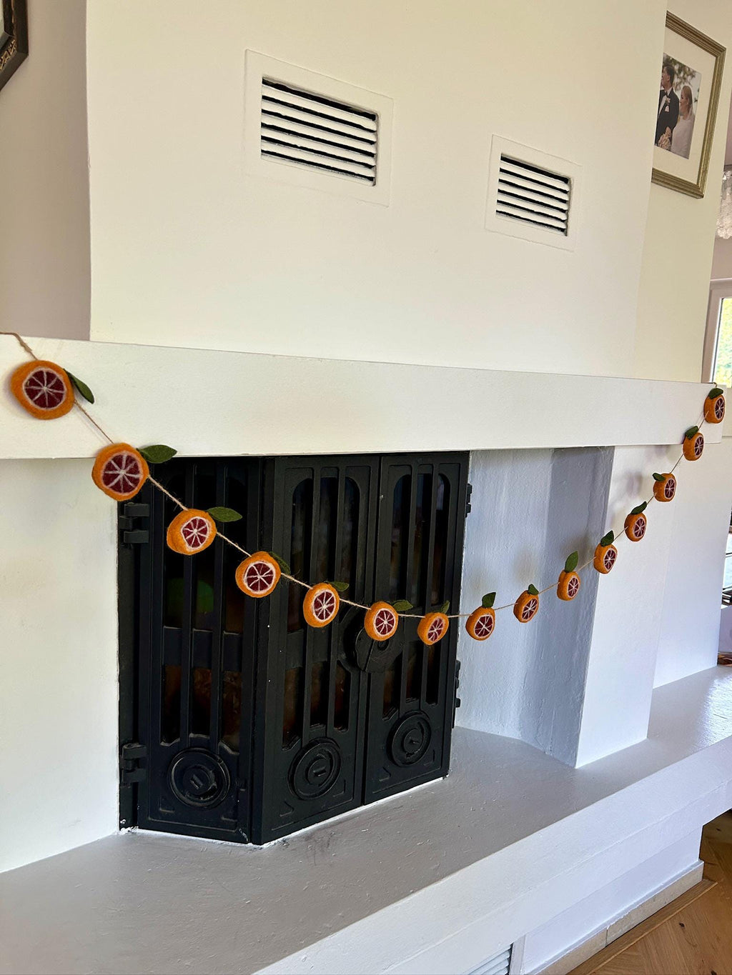 Weihnachtsgirlande Orangen I aus Filz handgemacht I Weihnachtsdeko I Christmas