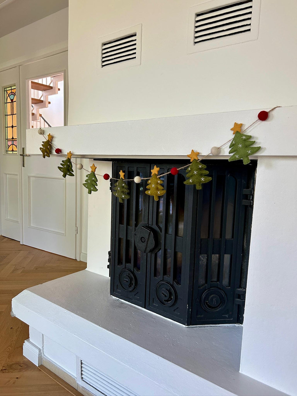 Weihnachtsgirlande Tannenbäume I Weihnachtsbäume aus Filz handgemacht I Weihnachtsdeko I Christmas