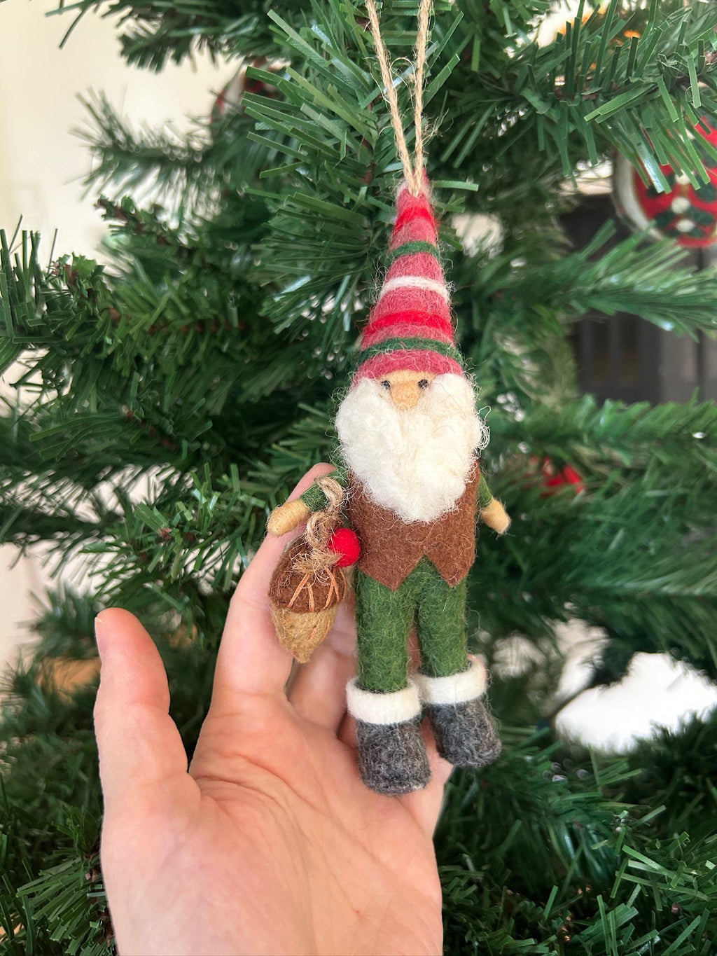Weihnachtsanhänger Zwerg I Wichtel I Christbaumschmuck Weihnachtsdeko I Weihnachtsbaum I Gnom Deko I Weihnachtswichtel I Weihnachtszwerg
