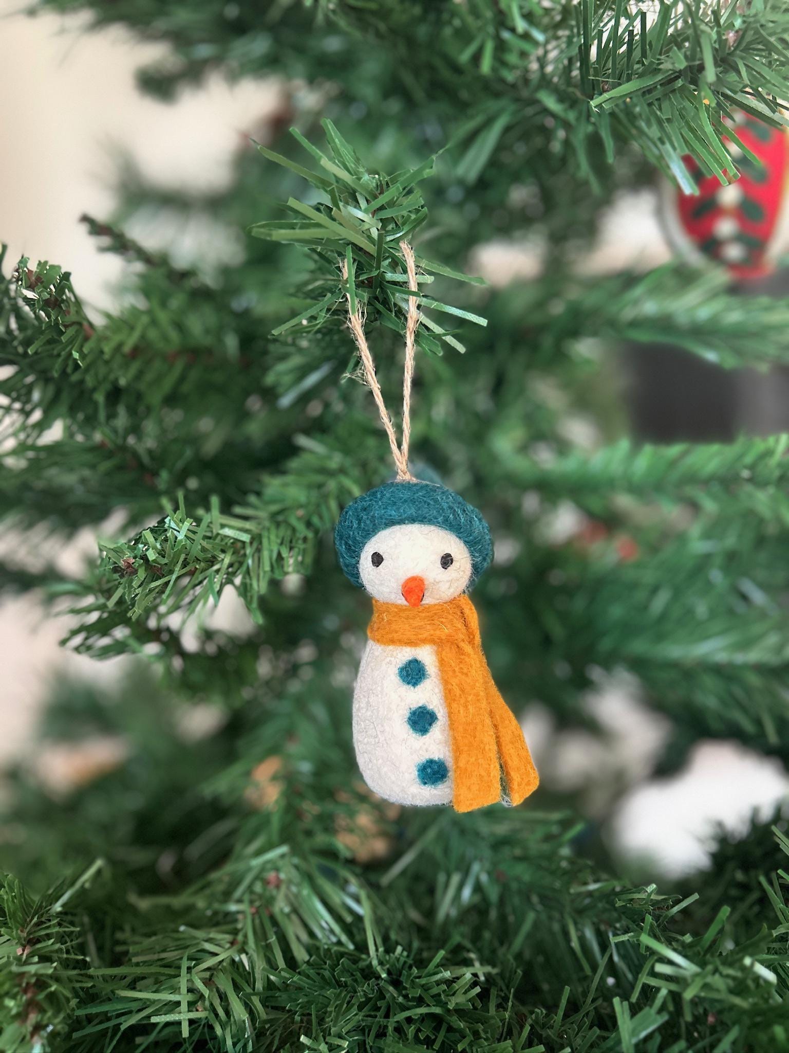 Schneemann Anhänger I Schneemänner aus Filz I Christbaumschmuck I Schneemann Deko I Weihnachtsdeko I Filz Winterdeko