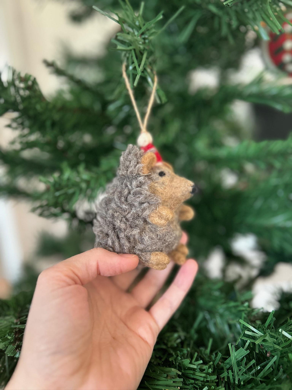 Weihnachtsanhänger Igel I Christbaumschmuck I Weihnachtsdeko I Winter I Weihnachtsbaum I Weihnachtigel I Filz Deko Weihnachten