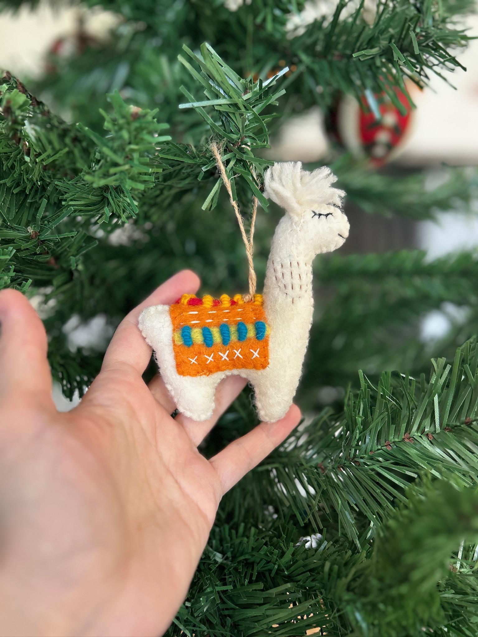 Anhänger Lama I Weihnachten Filz I Osteranhänger I Christbaumschmuck I Weihnachtsdeko I Winter Weihnachtsbaum I Weihnachtslama I Alpaka
