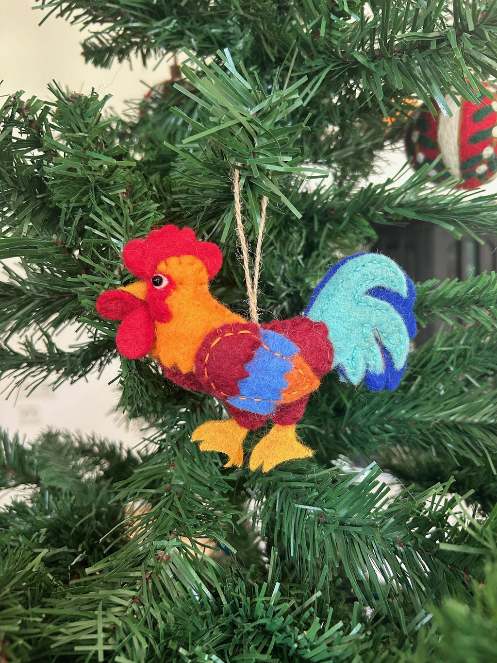 Anhänger Hahn I Osterdeko I Weihnachtsdeko I Winter I Weihnachtsbaum I Huhn Deko I