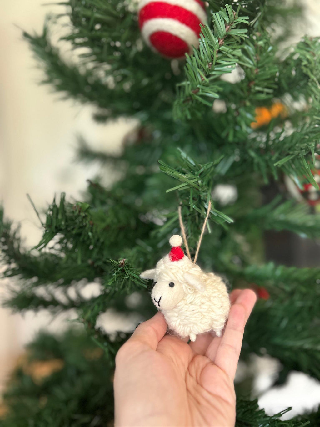 Weihnachtsanhänger Schaf I Christbaumschmuck Weihnachtsdeko I Winter Weihnachtsbaum I Weihnachtsschaf