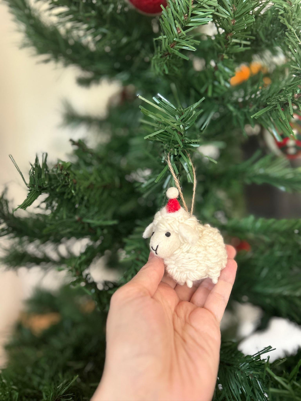 Weihnachtsanhänger Schaf I Christbaumschmuck Weihnachtsdeko I Winter Weihnachtsbaum I Weihnachtsschaf