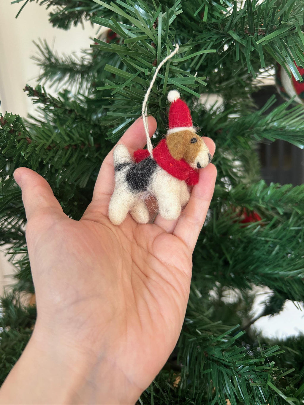 Weihnachtsanhänger Hund Beagle I Filz Christbaumschmuck Weihnachtsdeko I Beagle Welpe