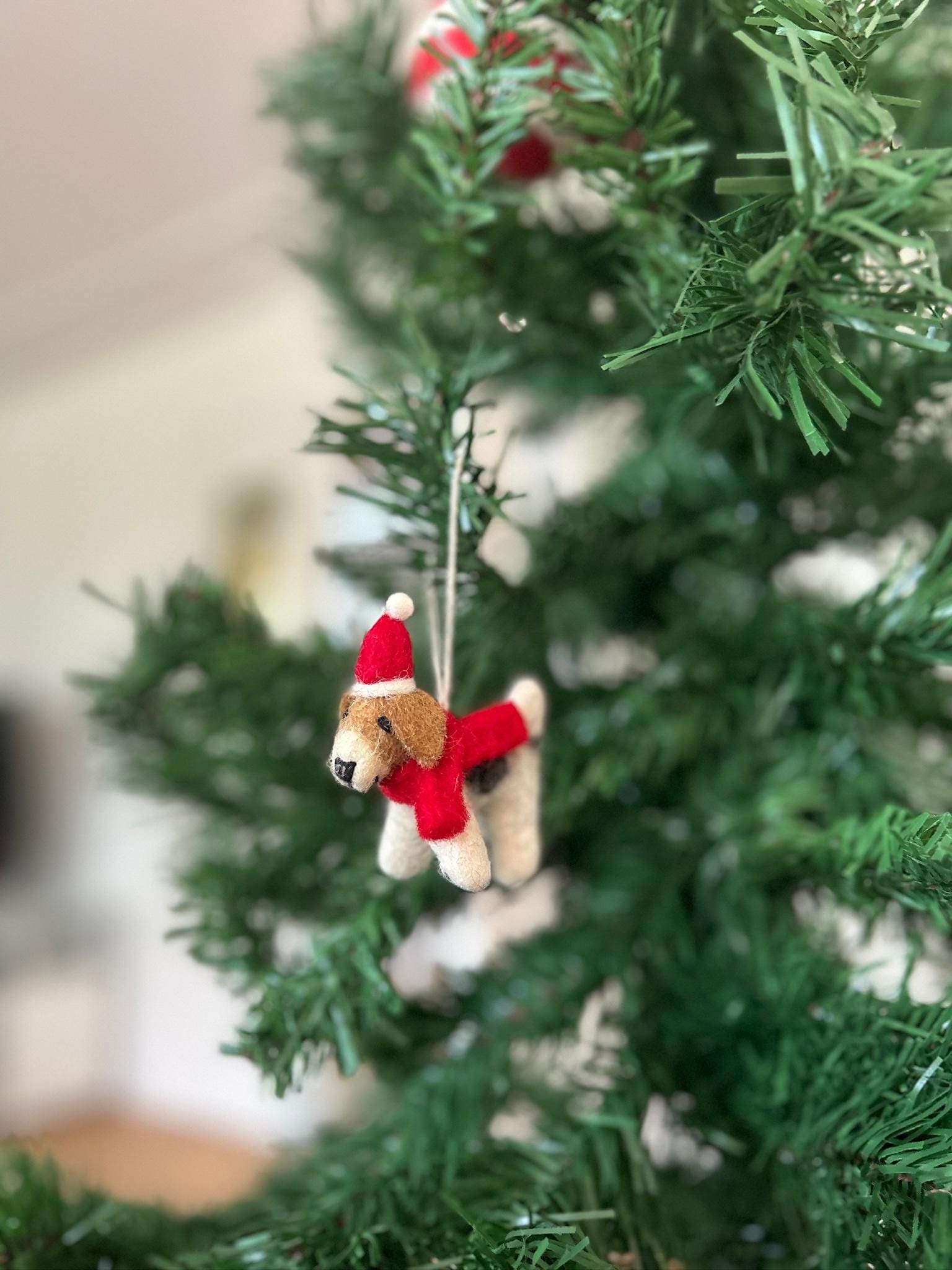 Weihnachtsanhänger Hund Beagle I Filz Christbaumschmuck Weihnachtsdeko I Beagle Welpe
