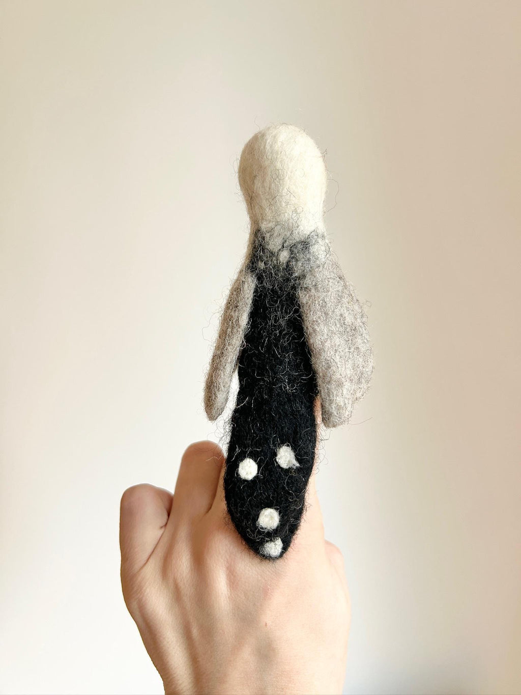 Niedliche Fingerpuppe Möwe aus Filz I Fingerspiel I Seevogel I Meer I Spielzeug Montessori I Geschichten erzählen