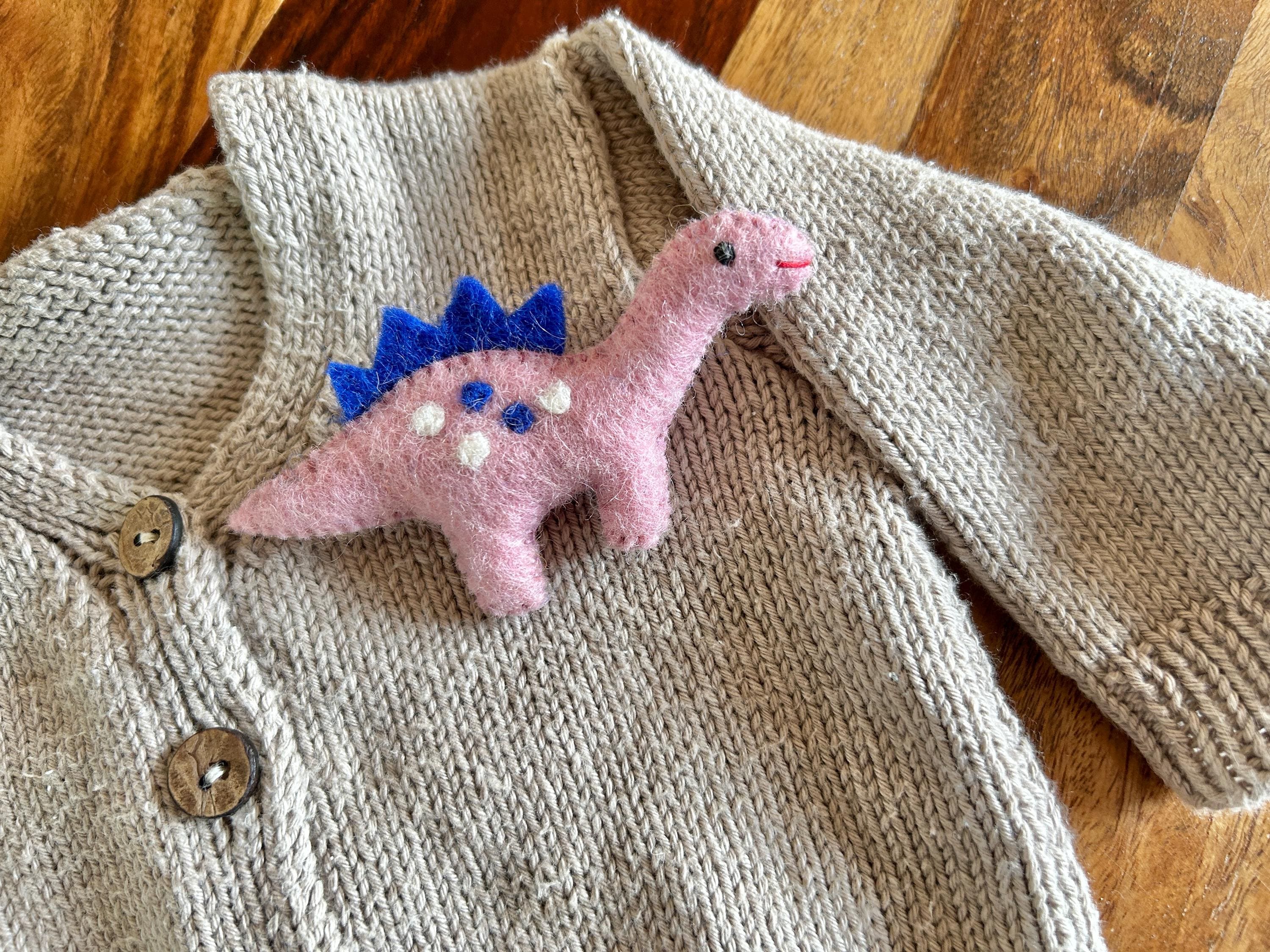 Filz Anstecker Dinosaurier Brachiosaurus I Filzbrosche I Kinder Geburtstagsgeschenk