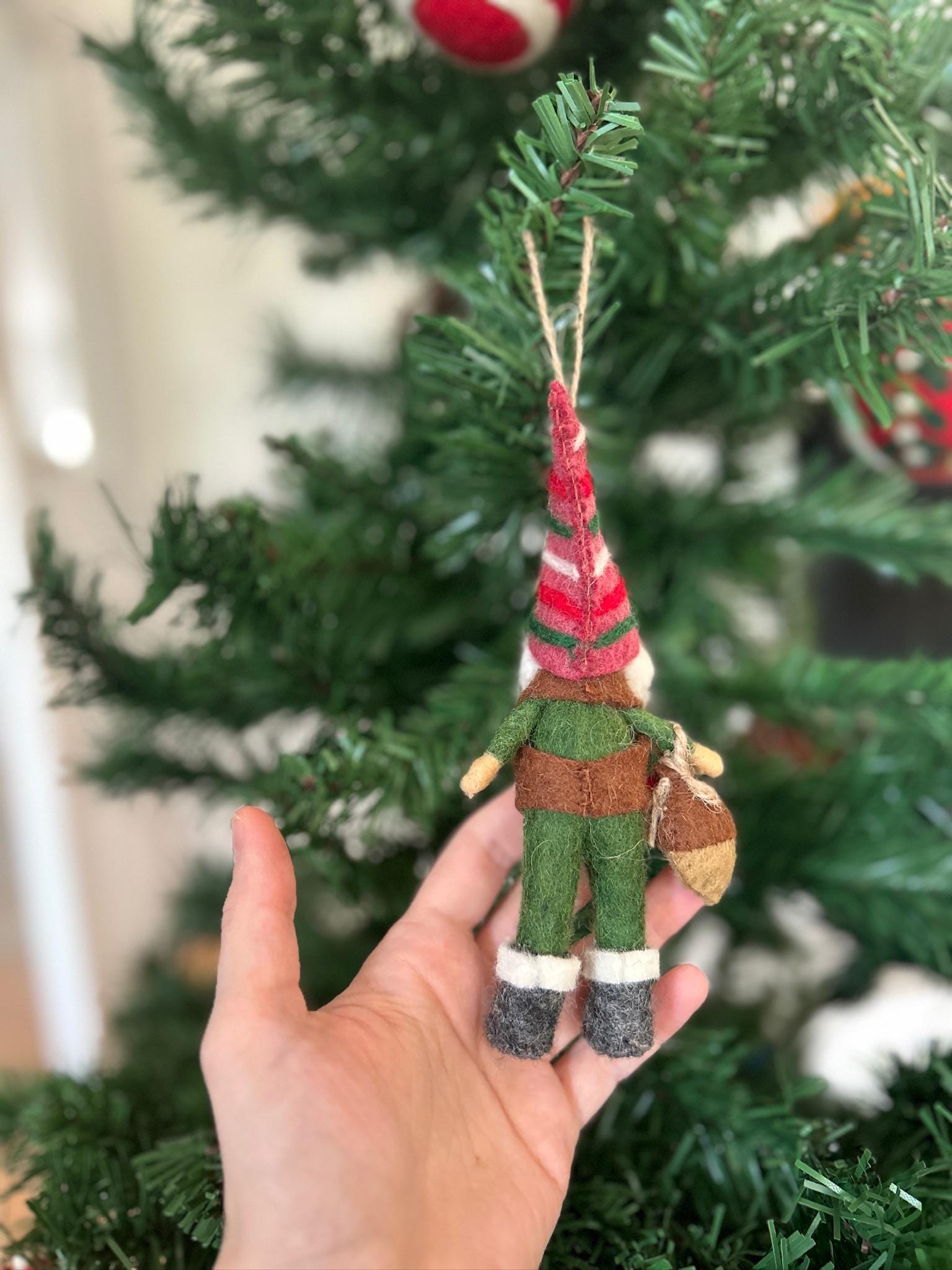 Weihnachtsanhänger Zwerg I Wichtel I Christbaumschmuck Weihnachtsdeko I Weihnachtsbaum I Gnom Deko I Weihnachtswichtel I Weihnachtszwerg