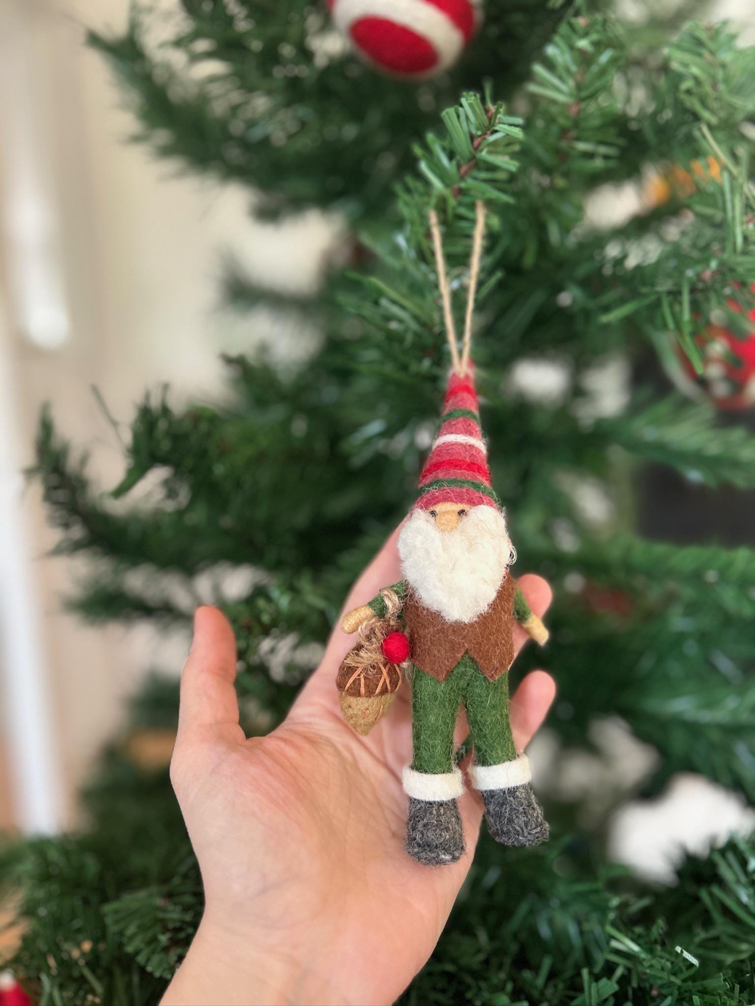 Weihnachtsanhänger Zwerg I Wichtel I Christbaumschmuck Weihnachtsdeko I Weihnachtsbaum I Gnom Deko I Weihnachtswichtel I Weihnachtszwerg