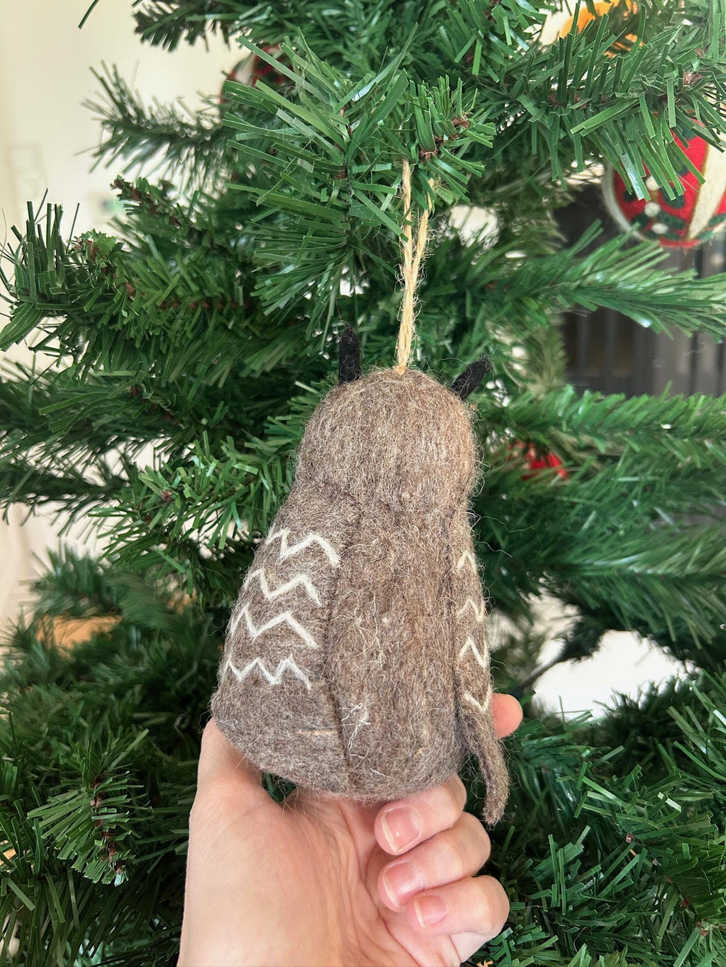 Anhänger Weihnachtseule I Deko aus Filz I Winter I Weihnachtsbaum I Herbstdeko I Anhänger aus Filz I Waldtiere I Schleiereule