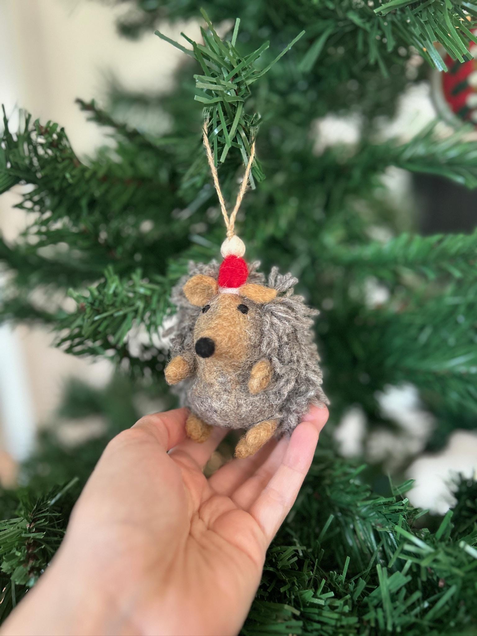 Weihnachtsanhänger Igel I Christbaumschmuck I Weihnachtsdeko I Winter I Weihnachtsbaum I Weihnachtigel I Filz Deko Weihnachten