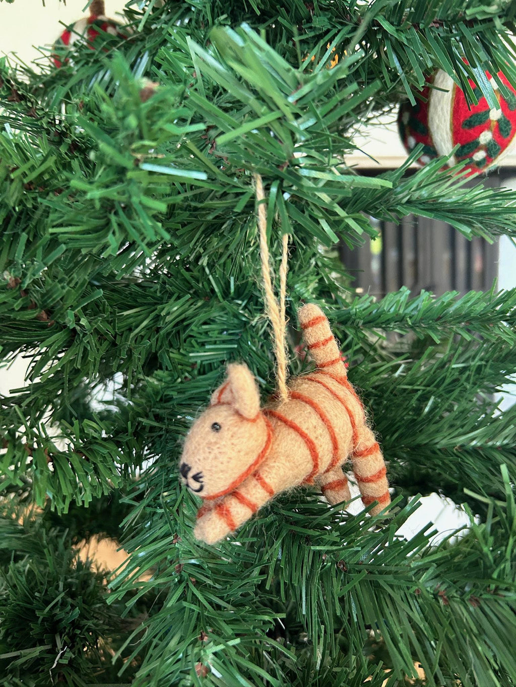 Weihnachtsanhänger Katze I Christbaumschmuck Weihnachtsdeko I Winter Weihnachtsbaum I Weihnachtskatze
