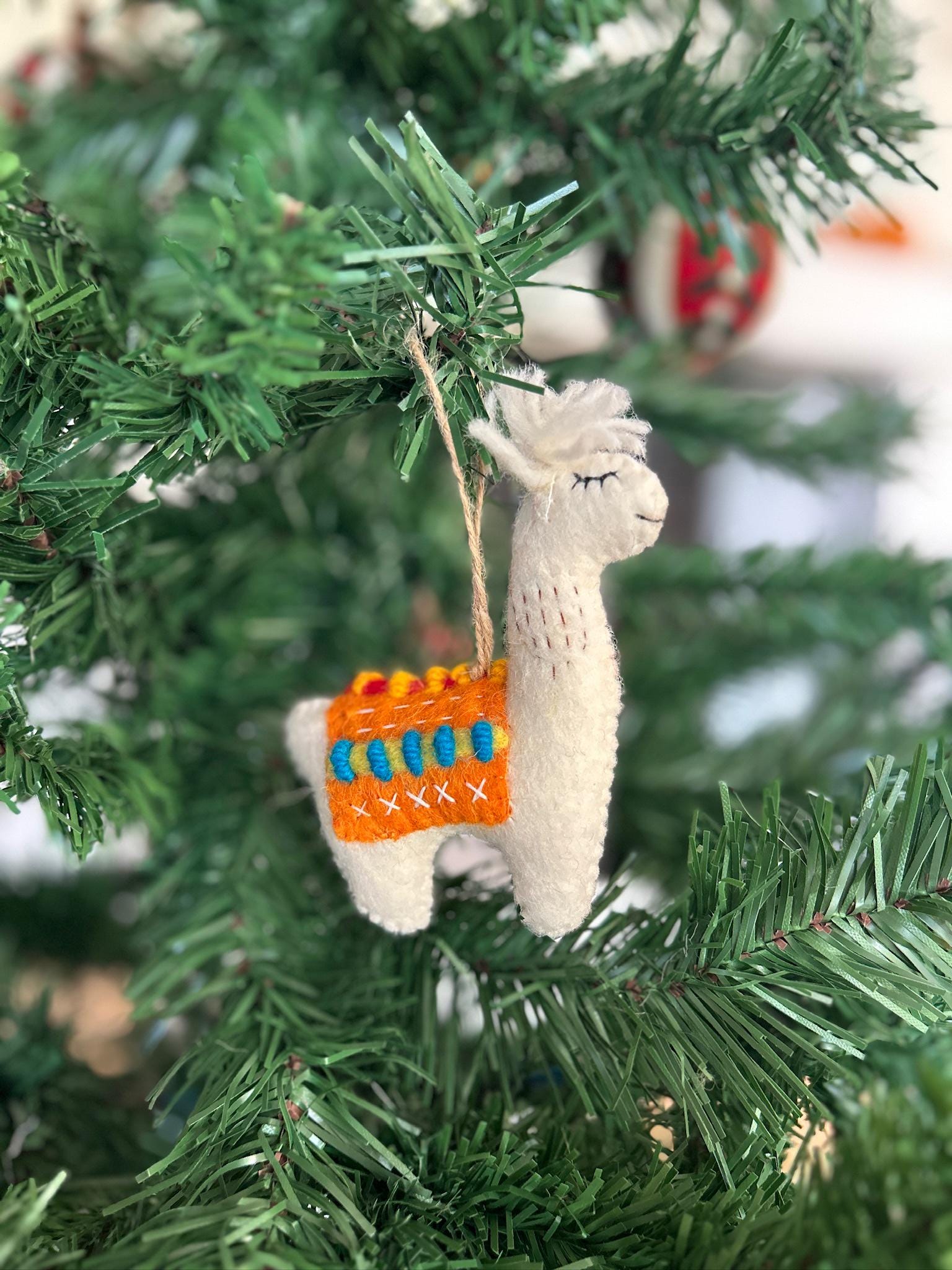 Anhänger Lama I Weihnachten Filz I Osteranhänger I Christbaumschmuck I Weihnachtsdeko I Winter Weihnachtsbaum I Weihnachtslama I Alpaka