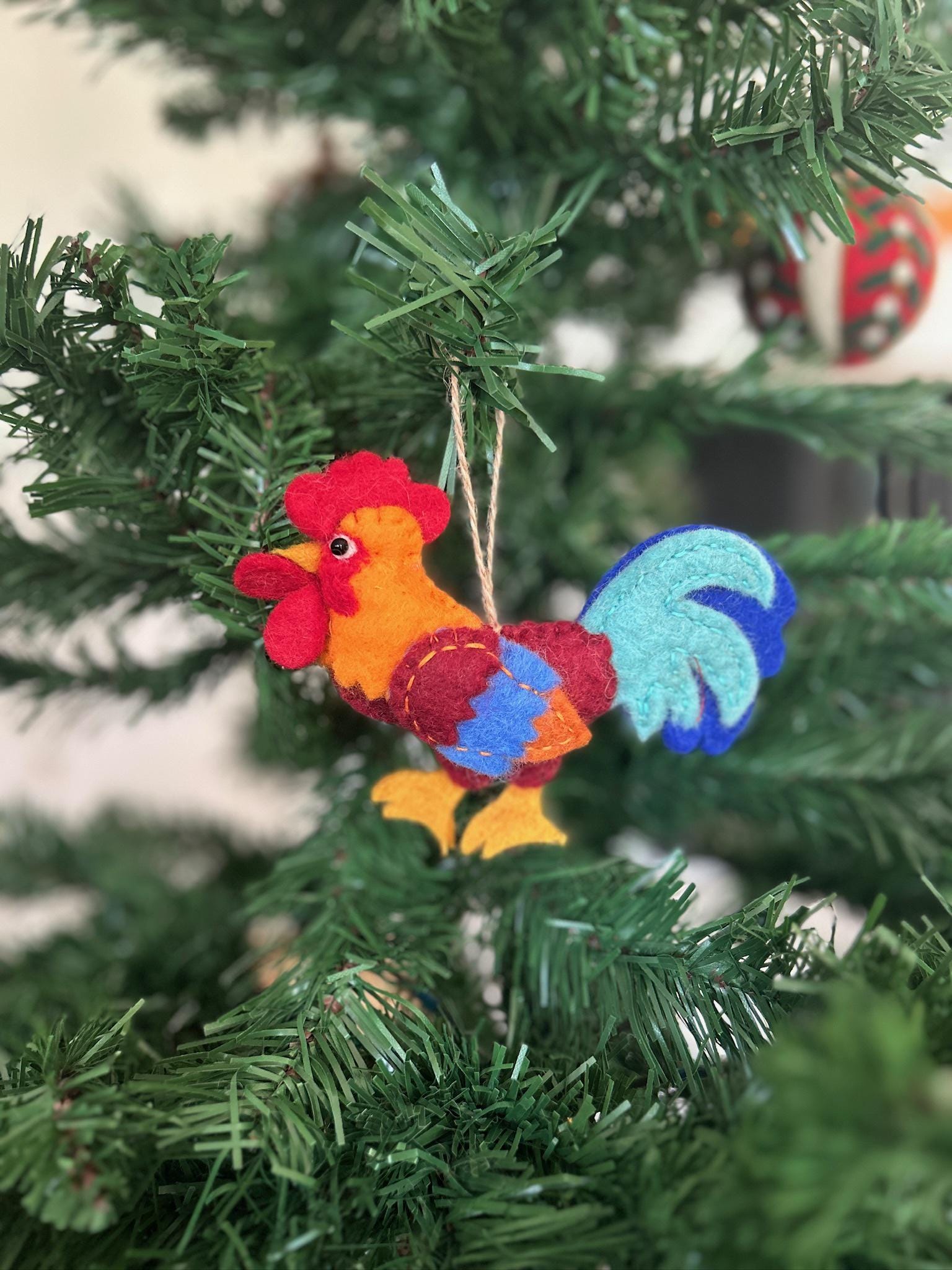 Anhänger Hahn I Osterdeko I Weihnachtsdeko I Winter I Weihnachtsbaum I Huhn Deko I