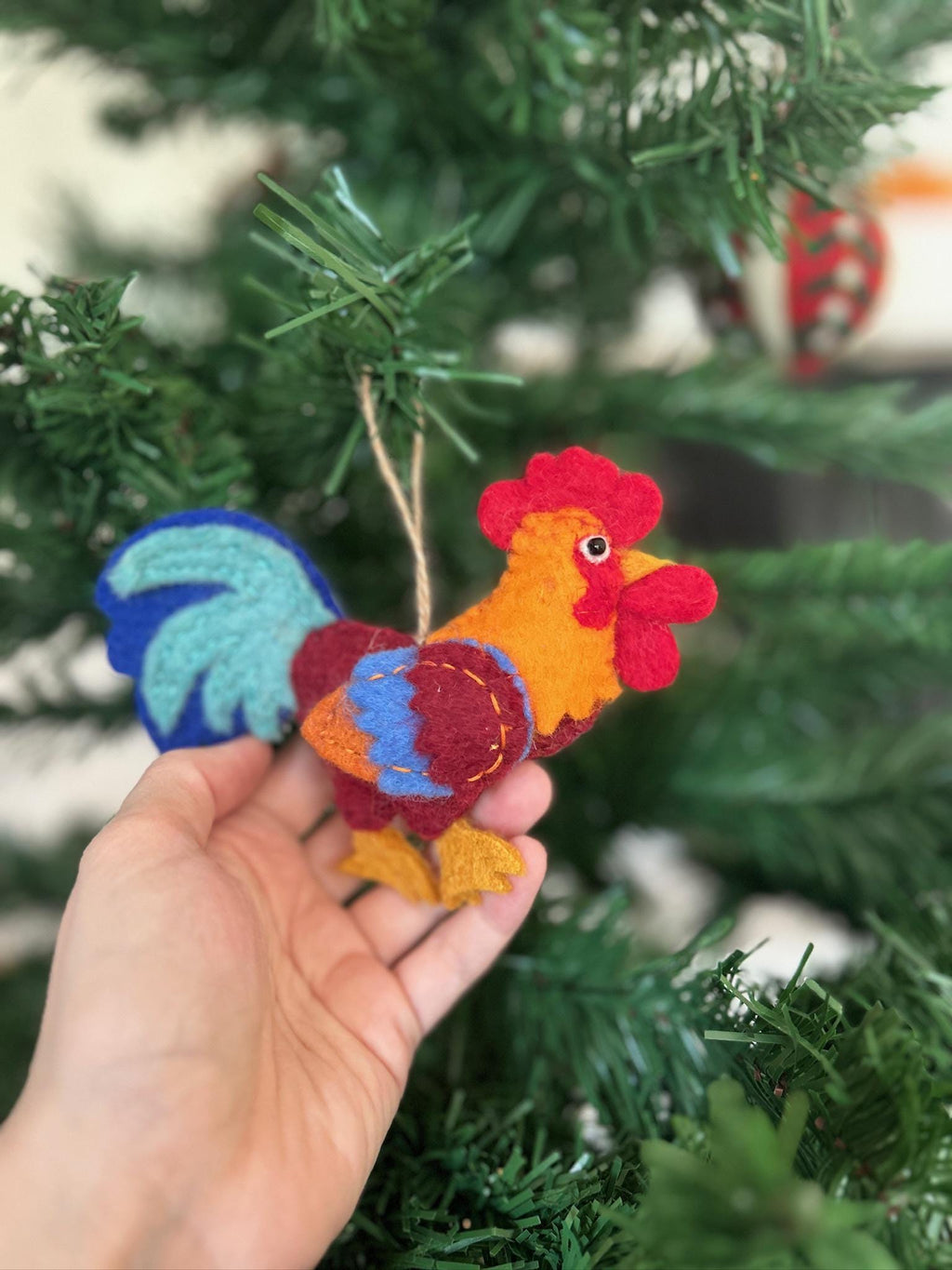Anhänger Hahn I Osterdeko I Weihnachtsdeko I Winter I Weihnachtsbaum I Huhn Deko I