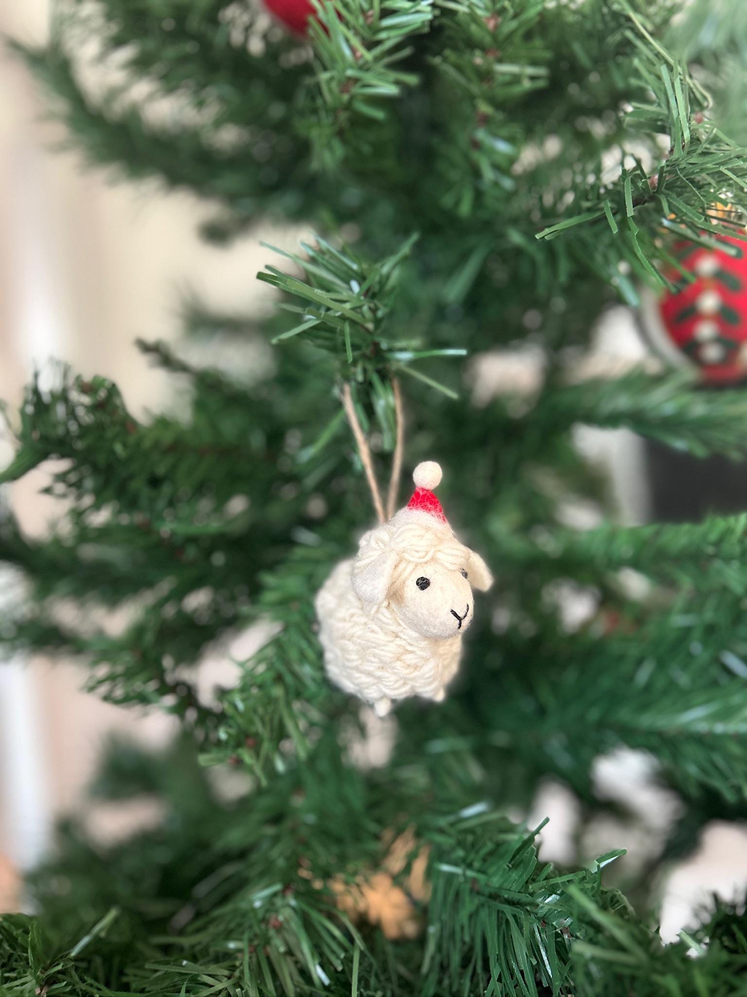 Weihnachtsanhänger Schaf I Christbaumschmuck Weihnachtsdeko I Winter Weihnachtsbaum I Weihnachtsschaf