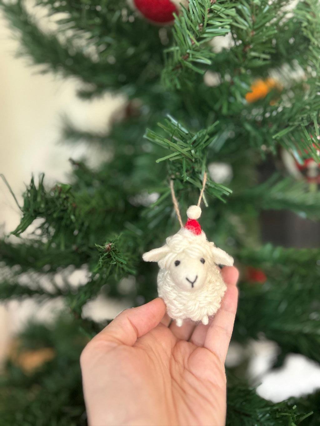 Weihnachtsanhänger Schaf I Christbaumschmuck Weihnachtsdeko I Winter Weihnachtsbaum I Weihnachtsschaf