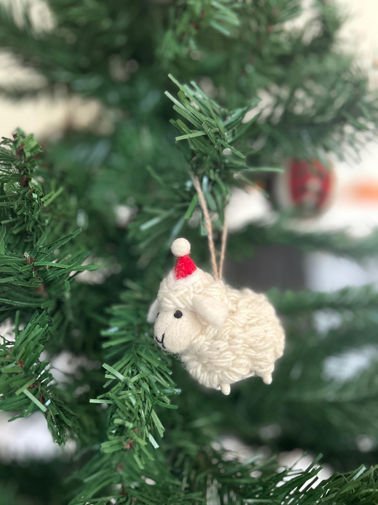 Weihnachtsanhänger Schaf I Christbaumschmuck Weihnachtsdeko I Winter Weihnachtsbaum I Weihnachtsschaf