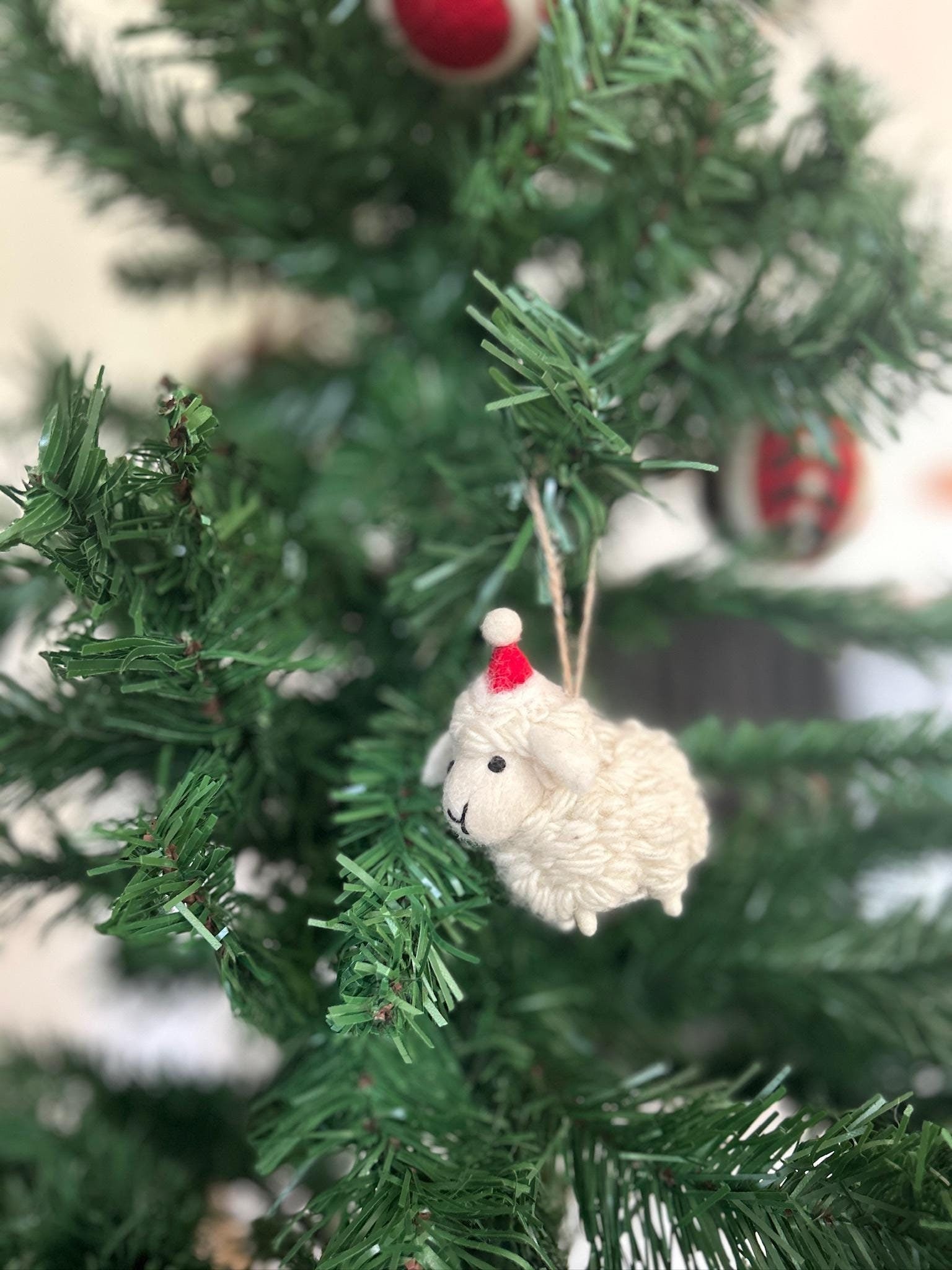 Weihnachtsanhänger Schaf I Christbaumschmuck Weihnachtsdeko I Winter Weihnachtsbaum I Weihnachtsschaf