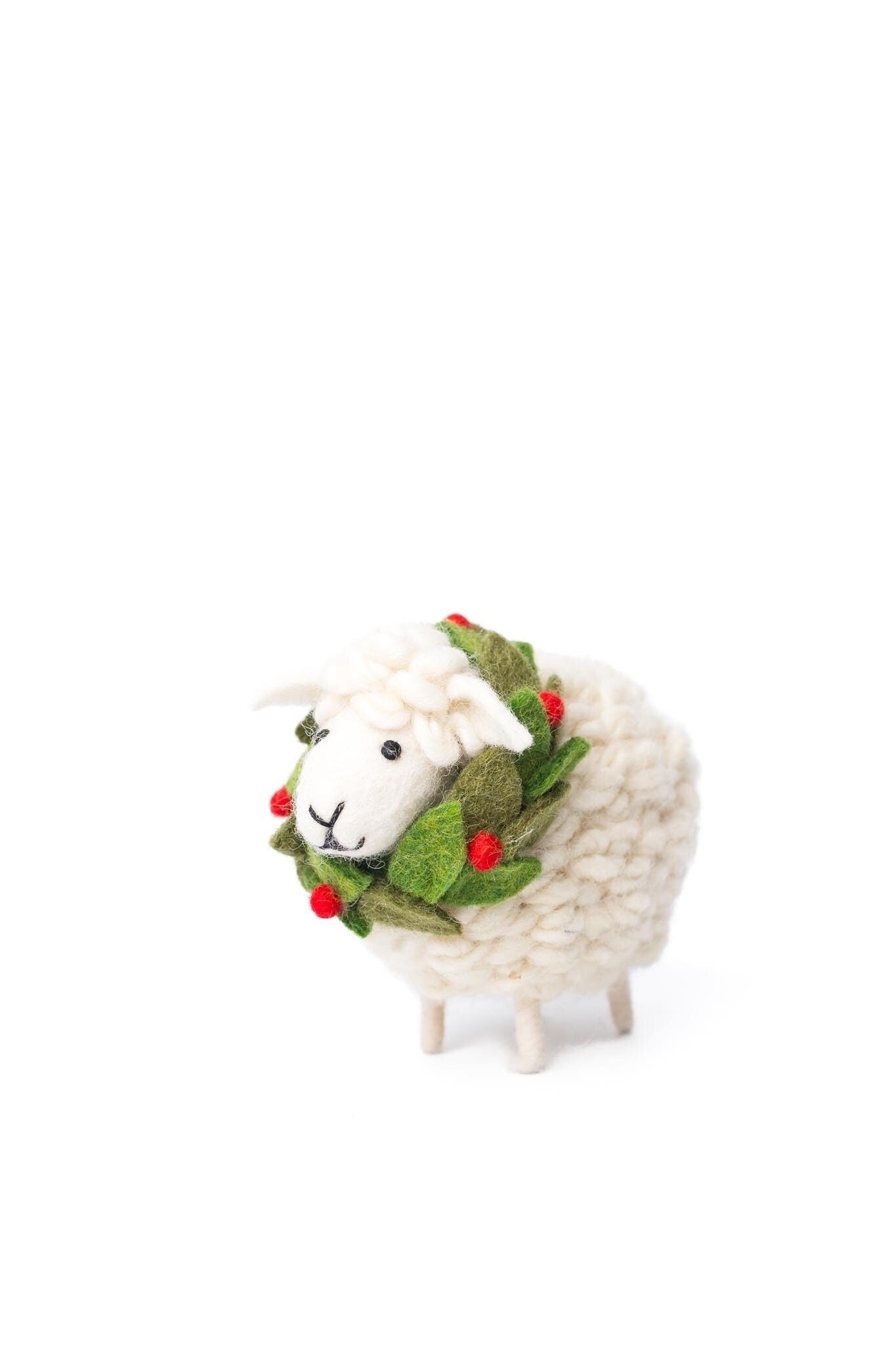 Schaf aus Filz I Weihnachtsschaf I Schaf Deko I Filzdeko Weihnachten I Schaf Deko I Winter I Christbaum I Weihnachtsfigur