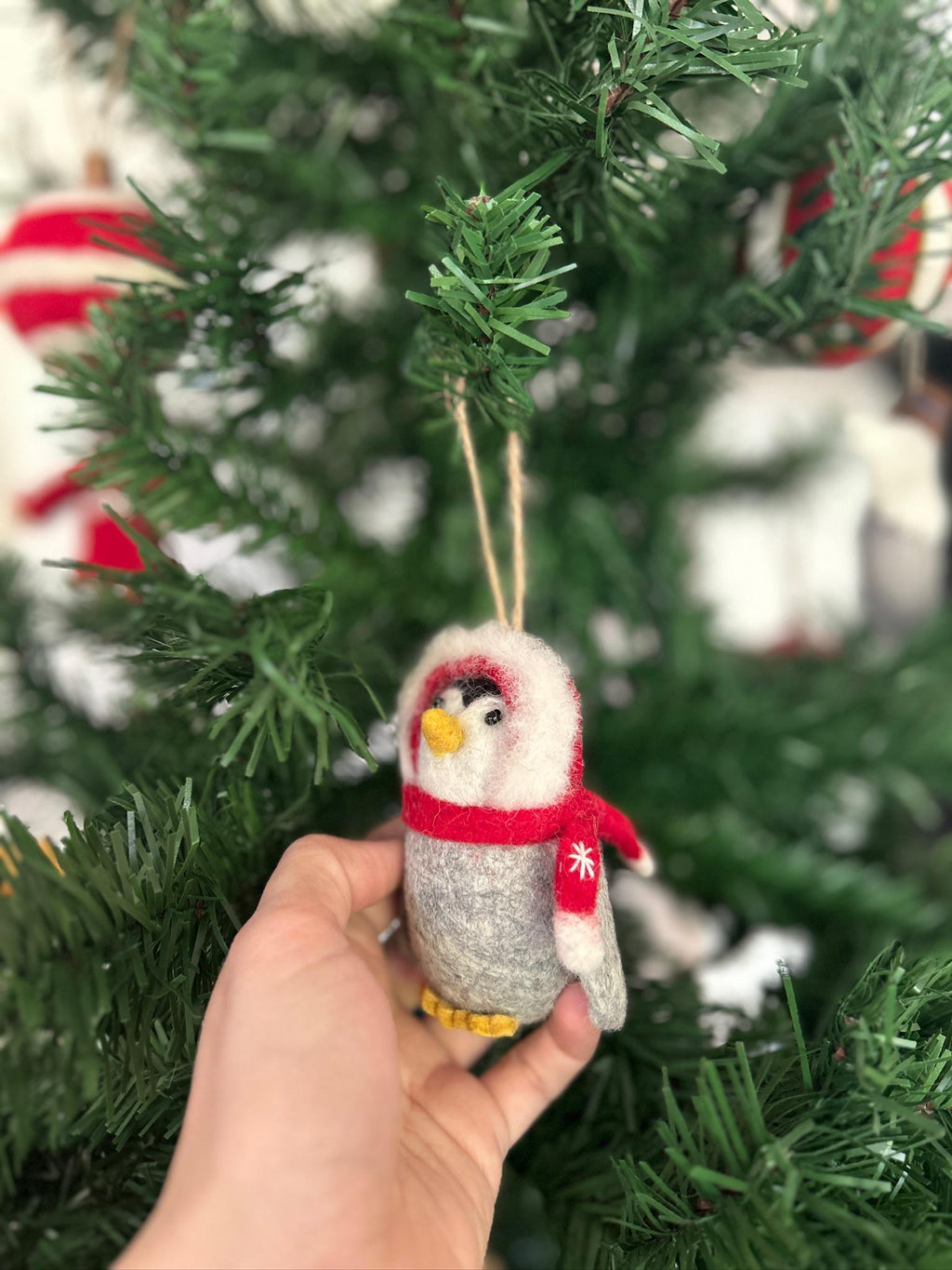 Weihnachtsanhänger Eskimo Pinguin I Christbaumschmuck Weihnachtsdeko Winter Weihnachtsbaum I Polar Pinguin