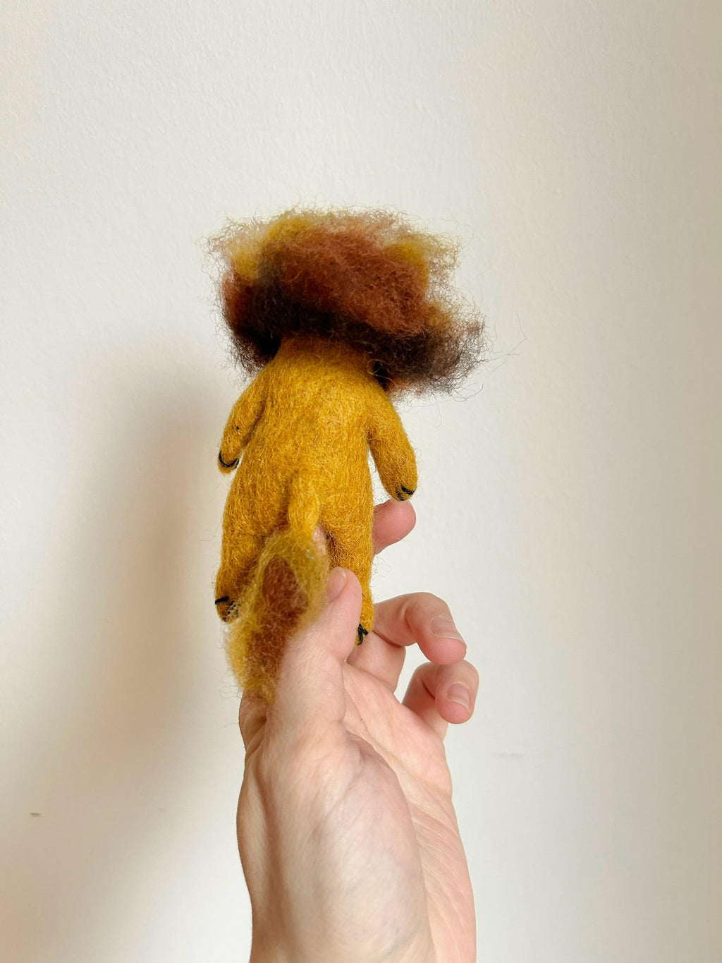 Niedliche Fingerpuppe Löwe aus Filz I Fingerspiel I Wildtiere I Spielzeug Montessori I Geschichten erzählen I Dschungel
