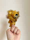 Niedliche Fingerpuppe Löwe aus Filz I Fingerspiel I Wildtiere I Spielzeug Montessori I Geschichten erzählen I Dschungel
