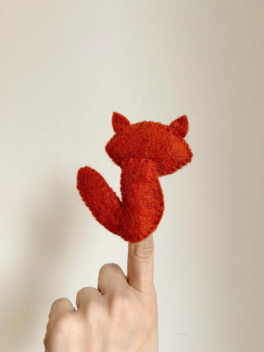Niedliche Fingerpuppe Fuchs aus Filz I Fingerspiel I Waldtiere I roter Fuchs I Spielzeug Montessori I Geschichten erzählen