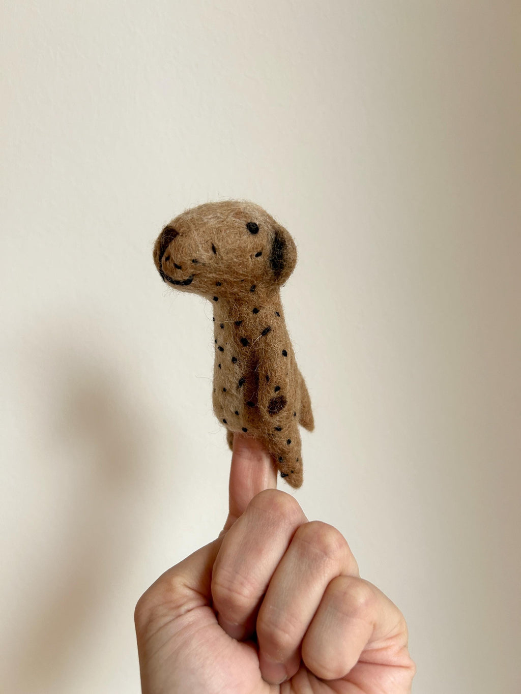Niedliche Fingerpuppe Gepard aus Filz I Fingerspiel I Wildtiere I Spielzeug Montessori I Geschichten erzählen I Dschungel