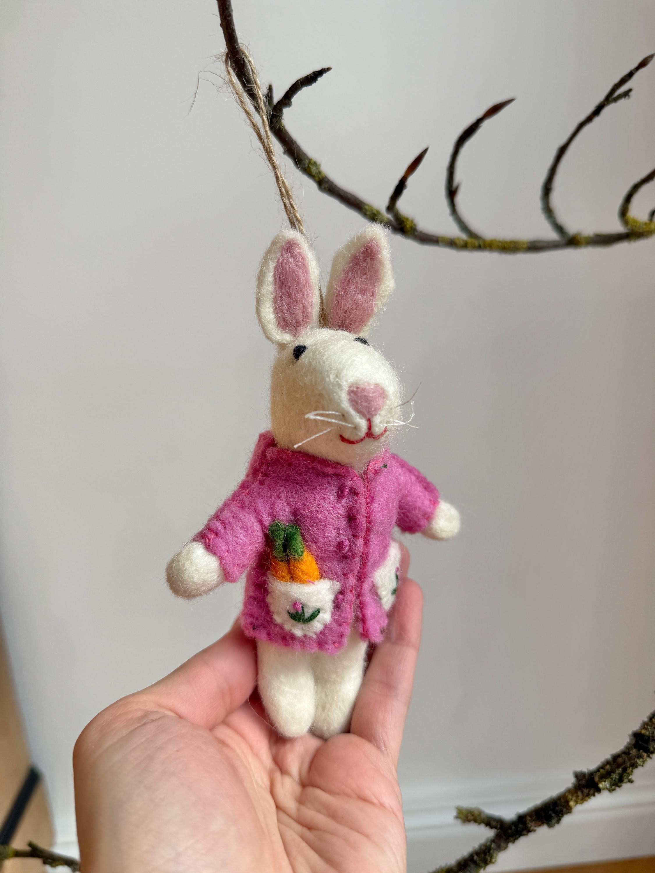 Anhänger Hase I Osterschmuck I Osterdeko I I Osterstrauß I Filzdeko Ostern I Osterhase I Frühling