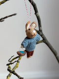 Anhänger Hase mit Osternest I Osterschmuck I Osterdeko I I Osterstrauß I Filzdeko Ostern I Osterhase I Frühling