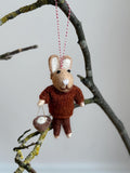 Anhänger Hase mit Osternest I Osterschmuck I Osterdeko I I Osterstrauß I Filzdeko Ostern I Osterhase I Frühling