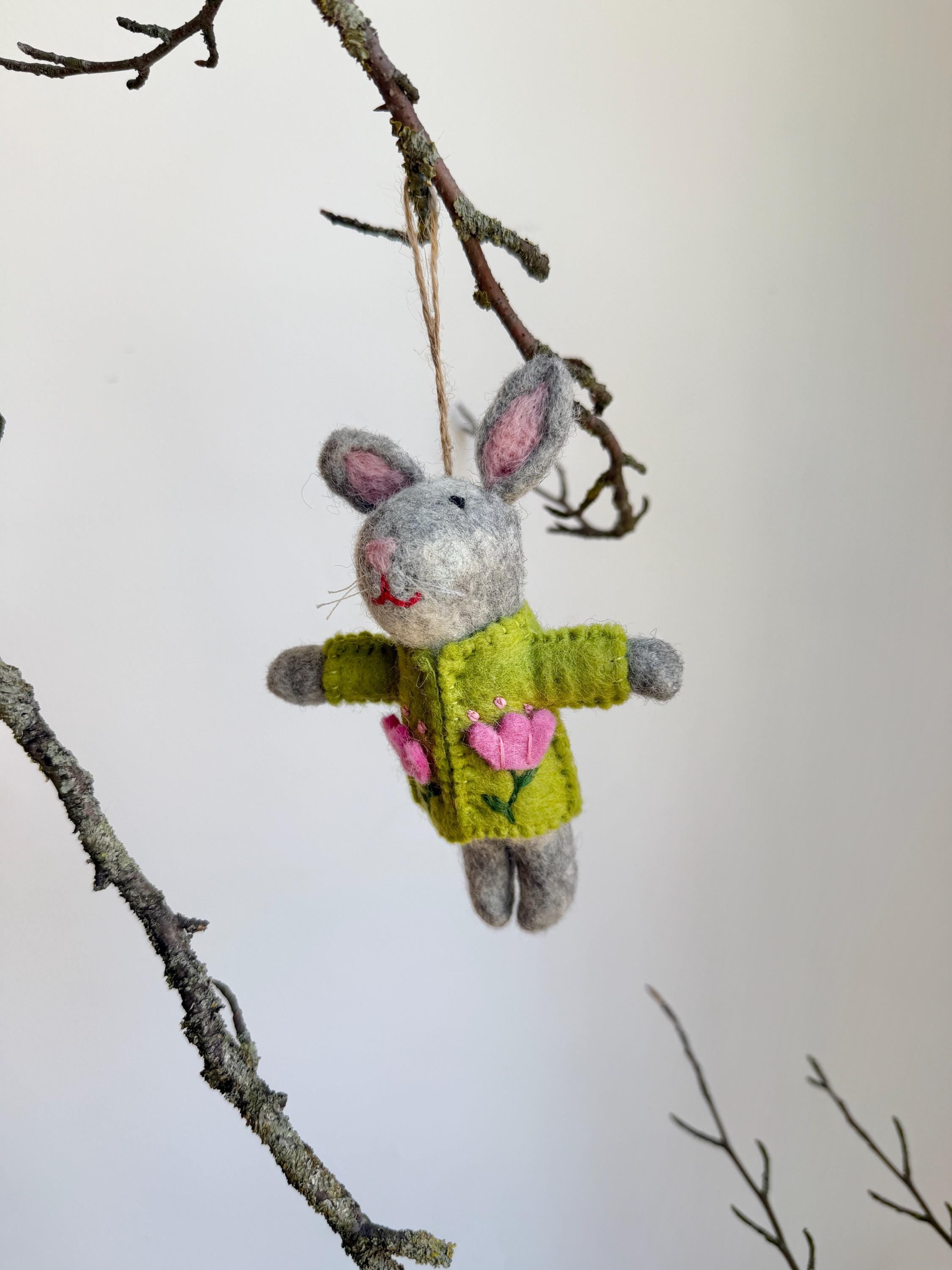 Anhänger Hase I Osterschmuck I Osterdeko I I Osterstrauß I Filzdeko Ostern I Osterhase I Frühling