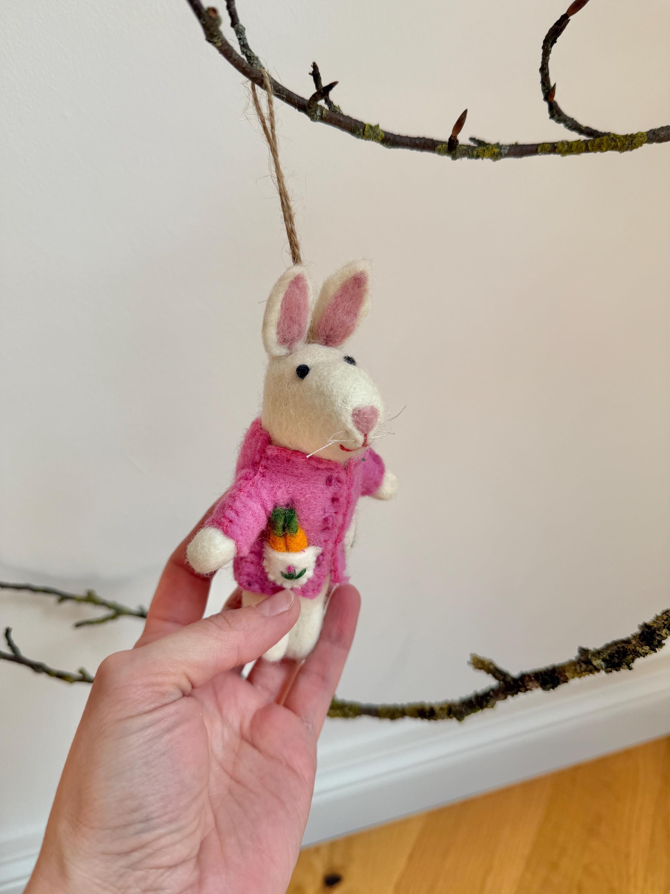Anhänger Hase I Osterschmuck I Osterdeko I I Osterstrauß I Filzdeko Ostern I Osterhase I Frühling