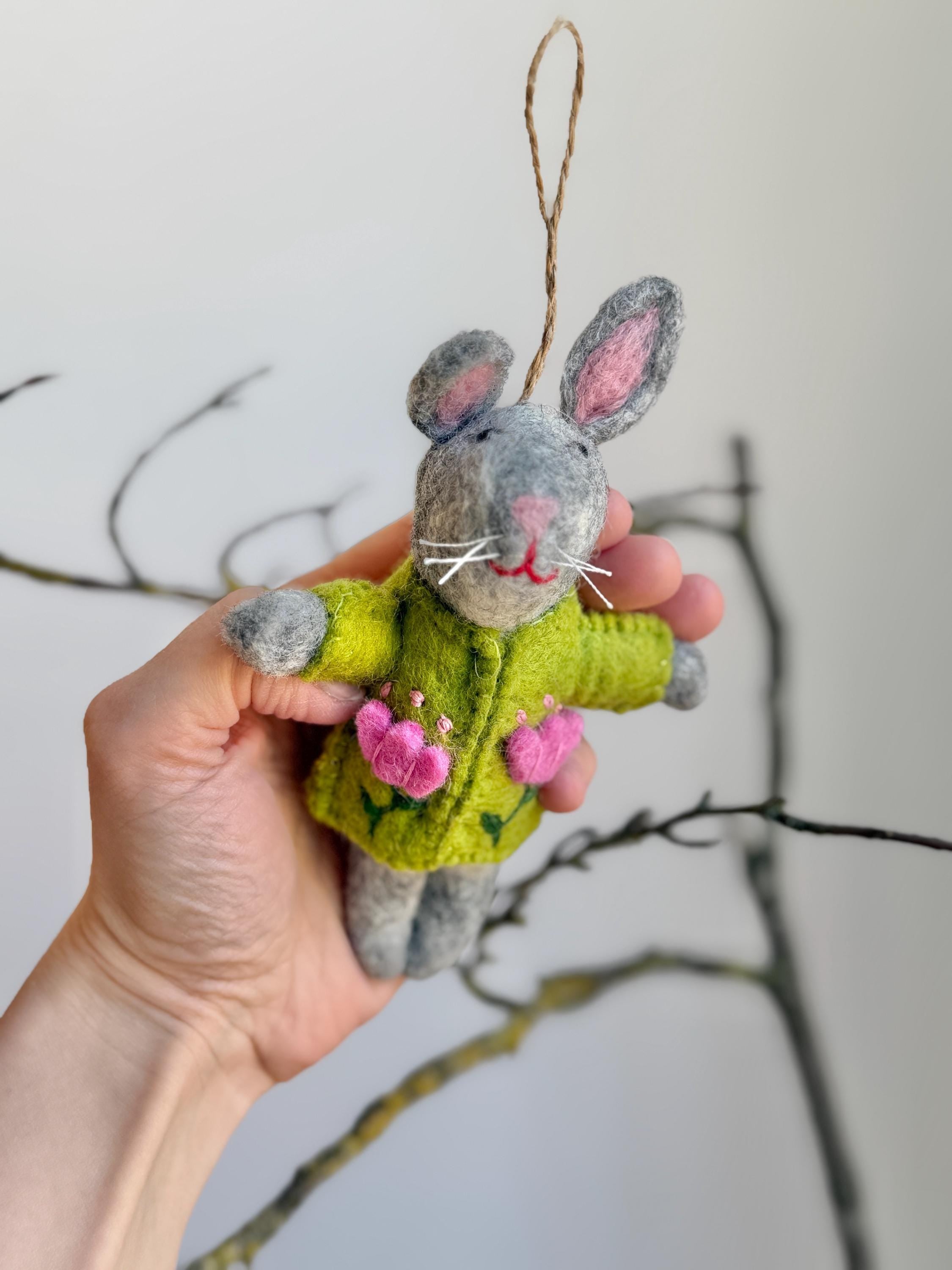 Anhänger Hase I Osterschmuck I Osterdeko I I Osterstrauß I Filzdeko Ostern I Osterhase I Frühling