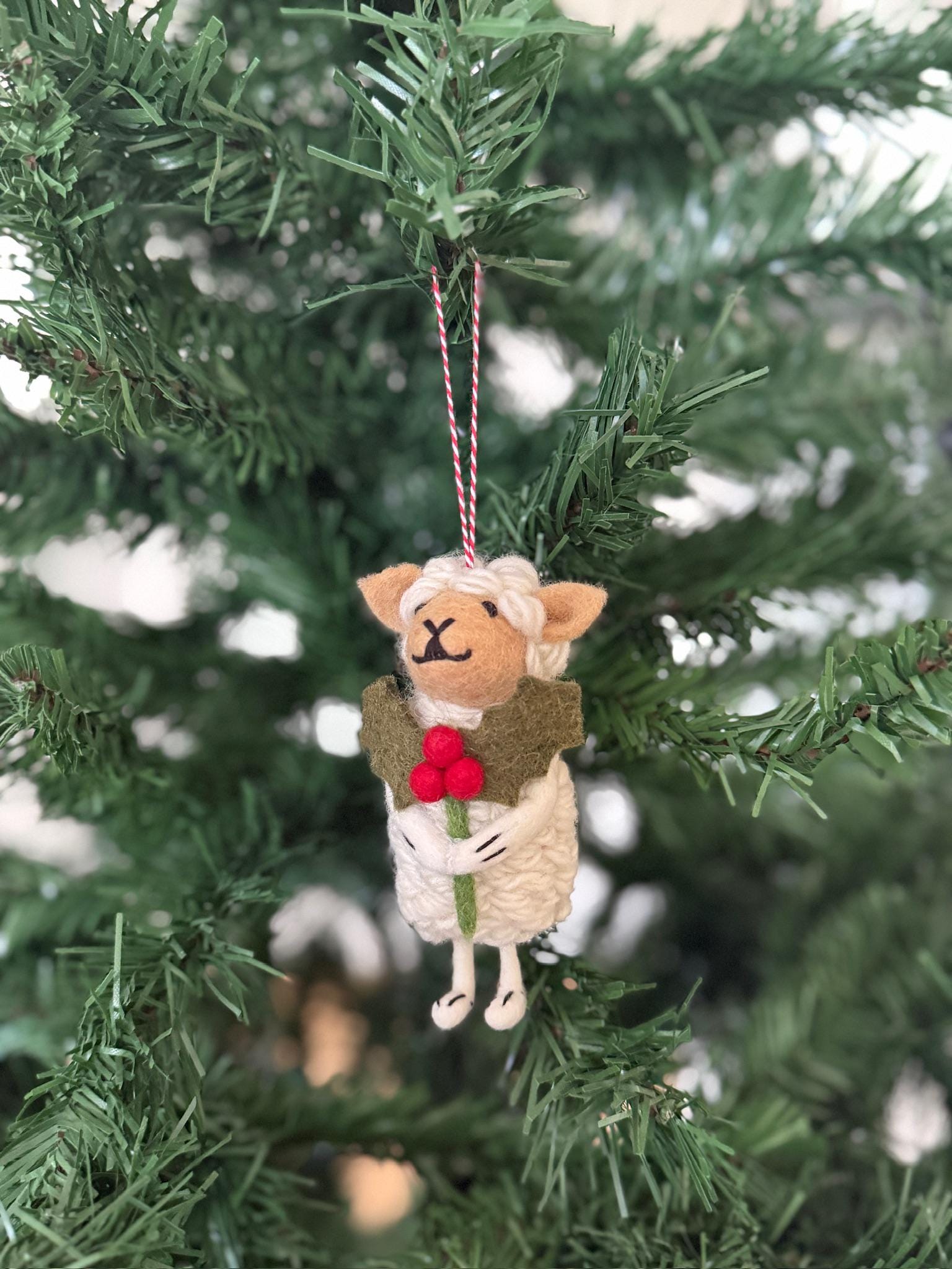 Weihnachtsanhänger Schaf I Christbaumschmuck I Weihnachtsdeko I Winter Weihnachtsbaum I Weihnachtsschaf