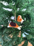Weihnachtsanhänger Corgi aus Filz I Filz Christbaumschmuck I Weihnachtsdeko I Weihnachtscorgi I Hundeanhänger