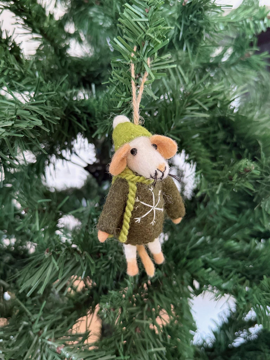 Weihnachtsanhänger Maus I Christbaumschmuck Weihnachtsdeko I Winter Weihnachtsbaum I Weihnachtsmaus