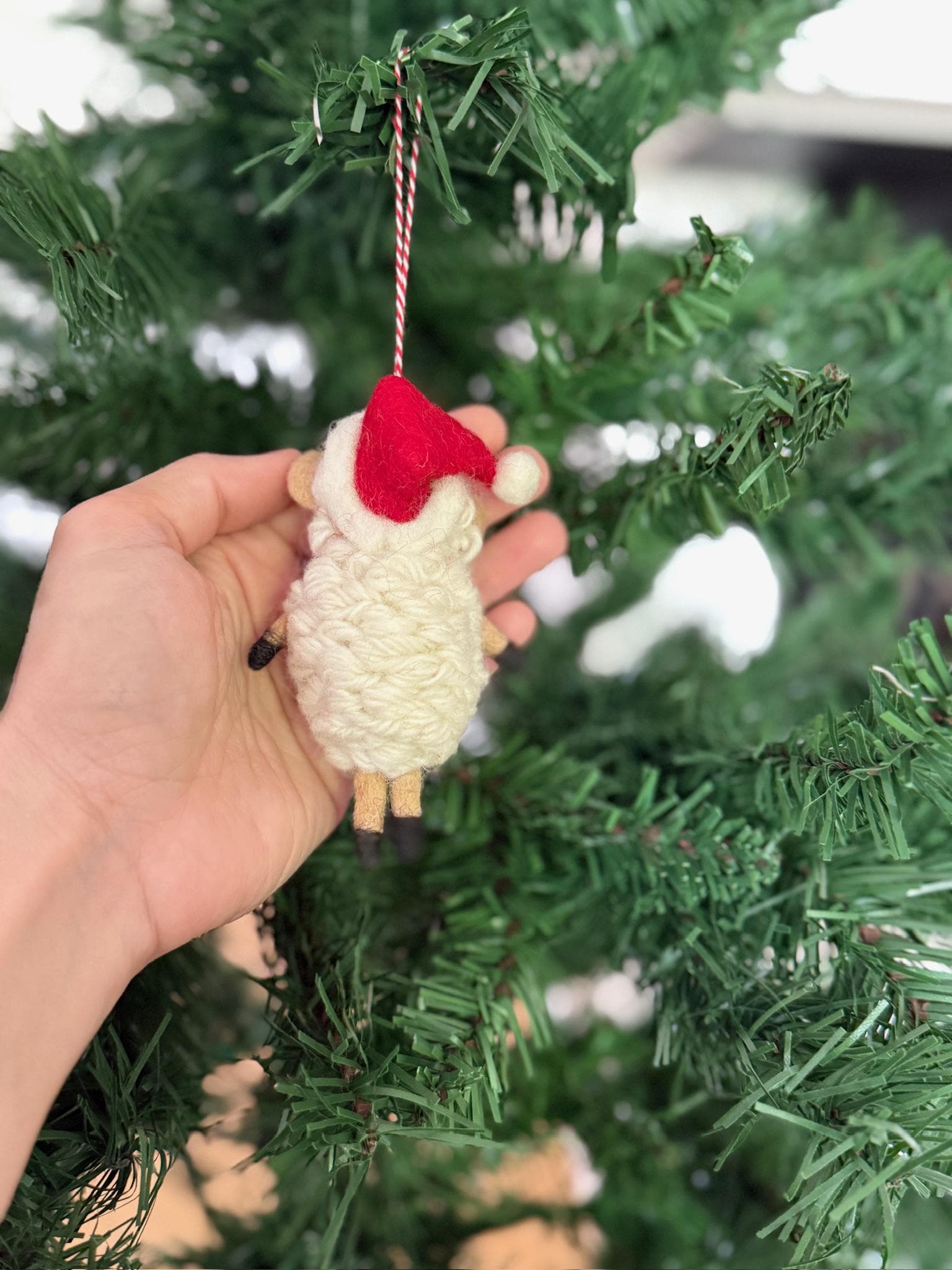Weihnachtsanhänger Schaf I Christbaumschmuck Weihnachtsdeko I Winter Weihnachtsbaum I Weihnachtsschaf