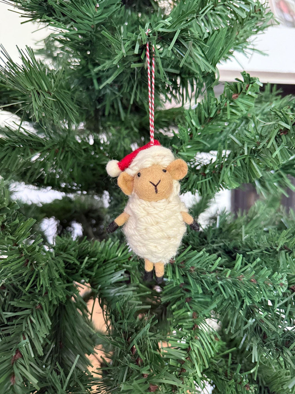 Weihnachtsanhänger Schaf I Christbaumschmuck Weihnachtsdeko I Winter Weihnachtsbaum I Weihnachtsschaf