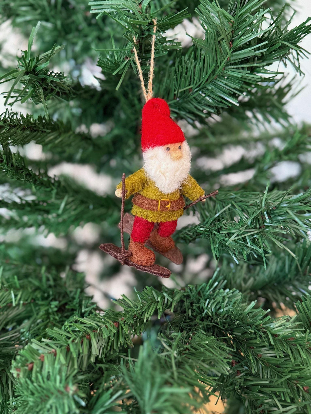 Weihnachtsanhänger Zwerg I Skifahrer I Christbaumschmuck Weihnachtsdeko I Weihnachtsbaum I Alpin I Wichtel