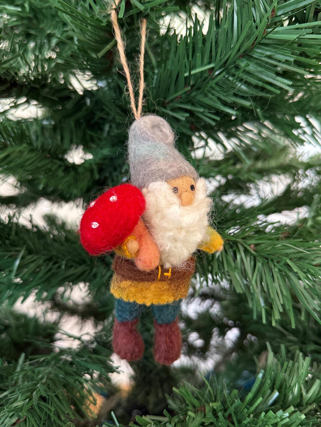 Weihnachtsanhänger Zwerg mit Fliegenpilz I Wichtel I Christbaumschmuck Weihnachtsdeko I Weihnachtsbaum I Weihnachtswichtel I Weihnachtszwerg