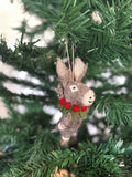 Weihnachtsanhänger Esel mit Weihnachtskranz I Weihnachtsschmuck Esel I Filz I Weihnachtsbaum I Christbaumschmuck I Weihnachtsdeko